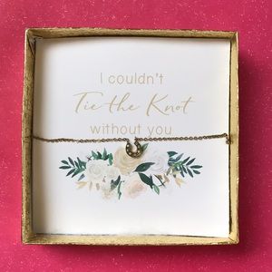 Bridesmaid Necklace/Box - Tie The Knot Horseshoe